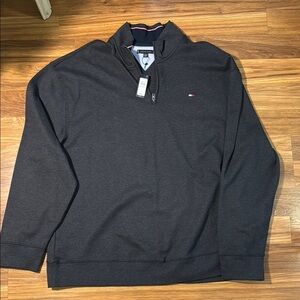 Tommy Hilfiger Black Zip Up Sweater